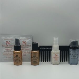 Bumble & Bumble Travel set and Gold Sequin Ipsy Bag